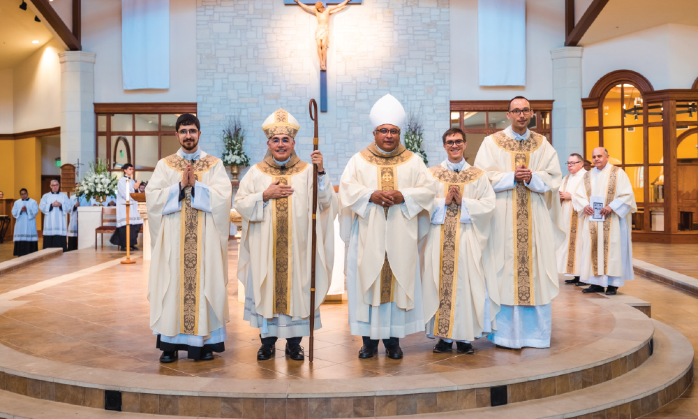 Bishop Ordains Three New Priests