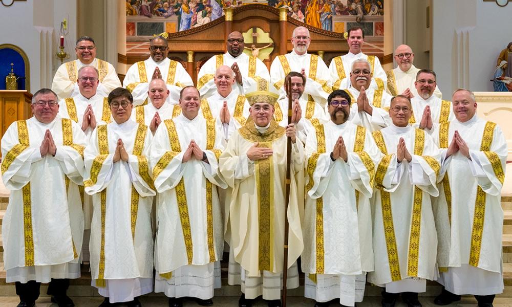 Bishop Vásquez Ordains 16 Deacons to Serve the People of God