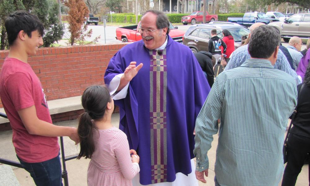 Father Ed Karasek Celebrates 35 Years as Spiritual Leader, Team Captain