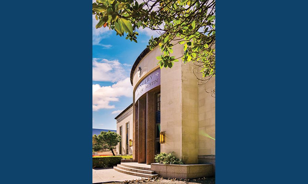 The diocesan Chancery sits at 1600 N. Congress in Austin, just a block north of the State Capitol.