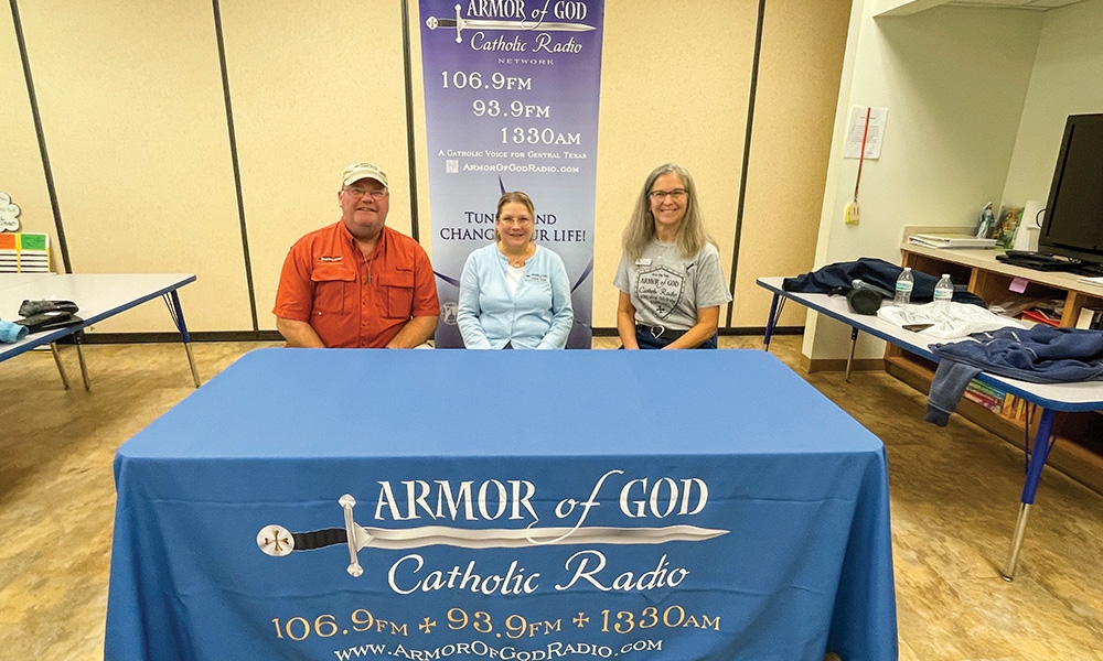 With Mary’s help, the McNews are busy building Armor of God Radio