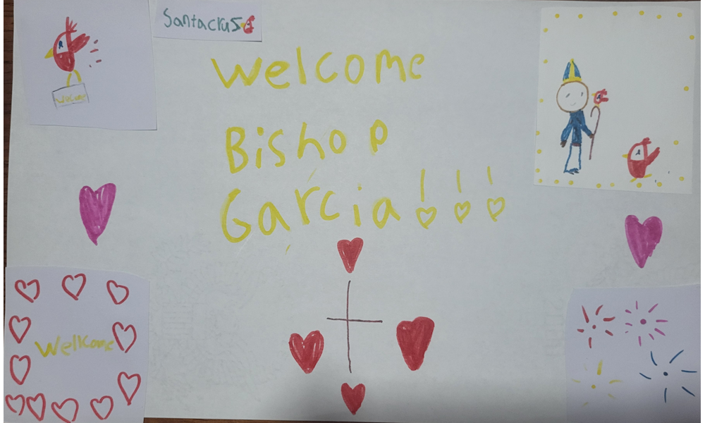 Catholic Schools Students Welcome Bishop Garcia 11