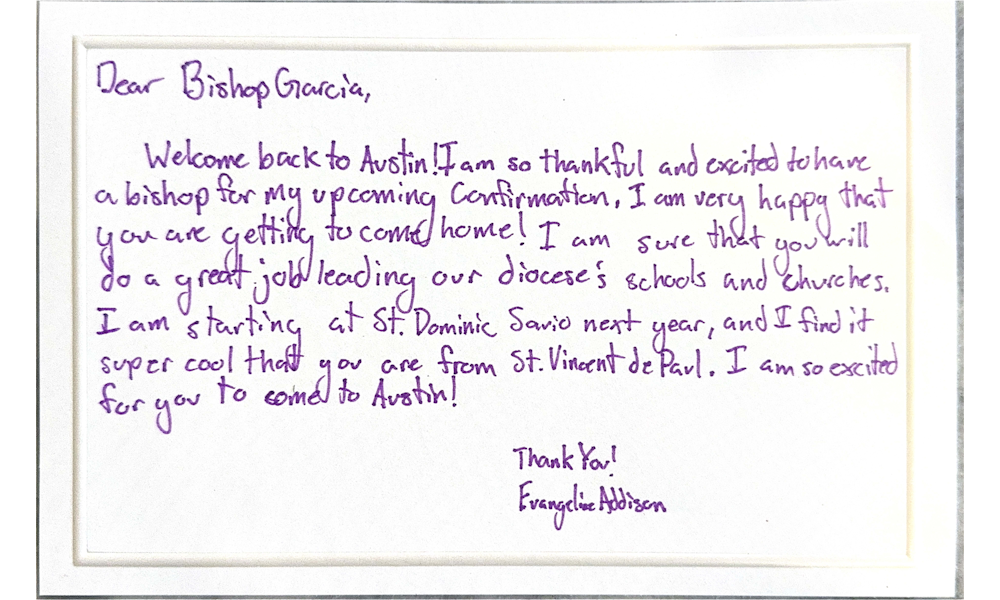 Catholic Schools Students Welcome Bishop Garcia 4