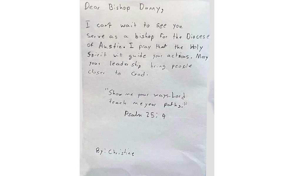 Catholic Schools Students Welcome Bishop Garcia 2