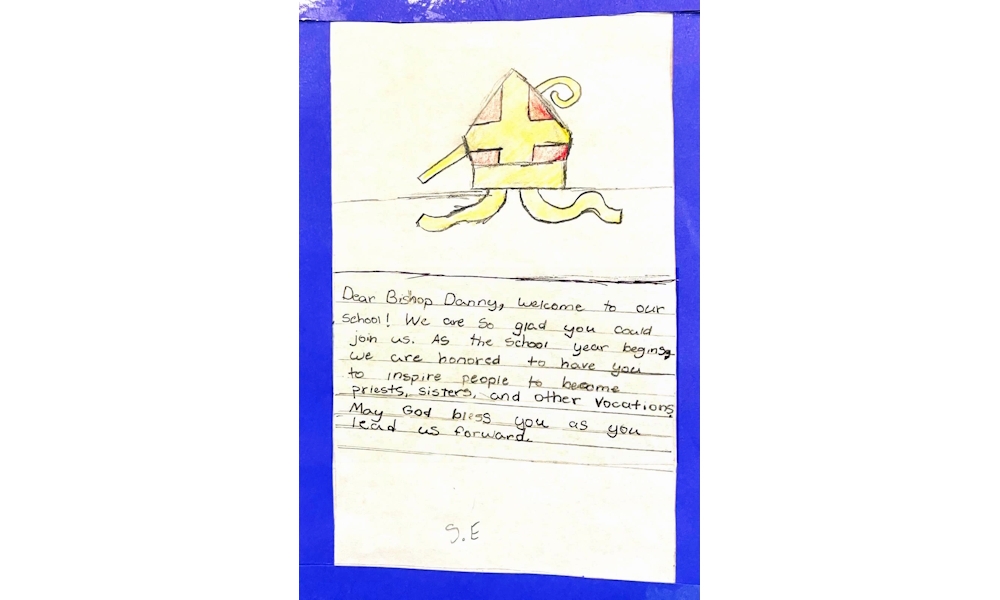 Catholic Schools Students Welcome Bishop Garcia 9