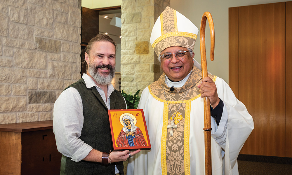 Headline Local iconographer’s work is written in prayer