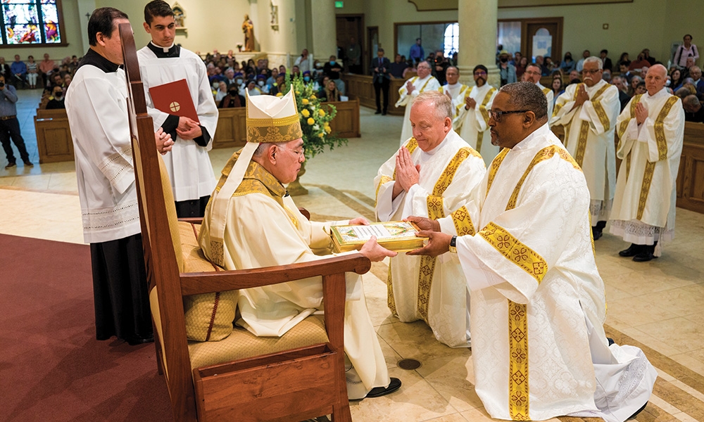 Deacons serve in word, liturgy and charity